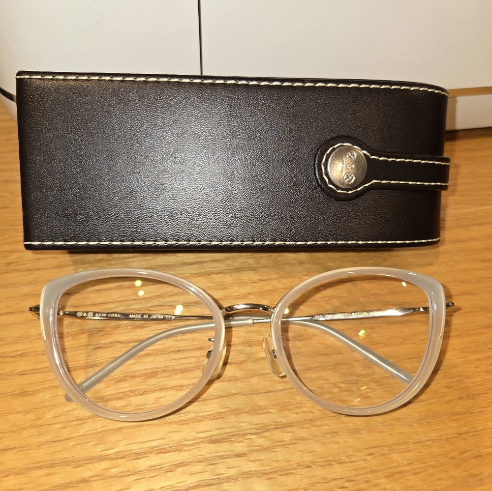 Clear Glasses with Black Case
